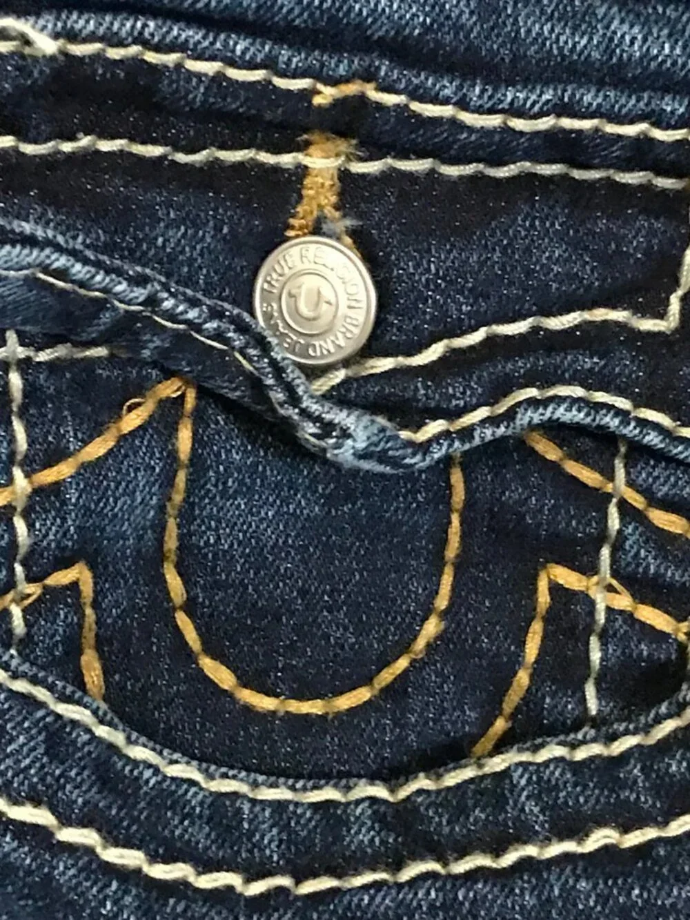 Men's True Religion Ricky Relaxed Straight Denim Shorts-Size 34